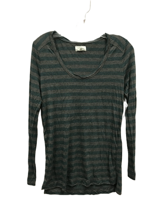 Green & Grey Top Long Sleeve Basic By Lou And Grey, Size: M