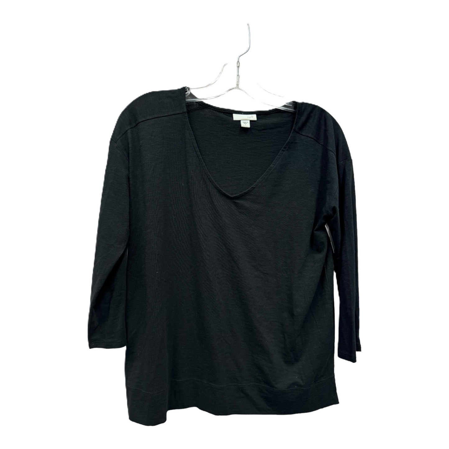 Black Top 3/4 Sleeve Basic By J. Jill, Size: S