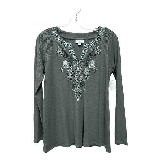 Green Top Long Sleeve By J. Jill, Size: Xs