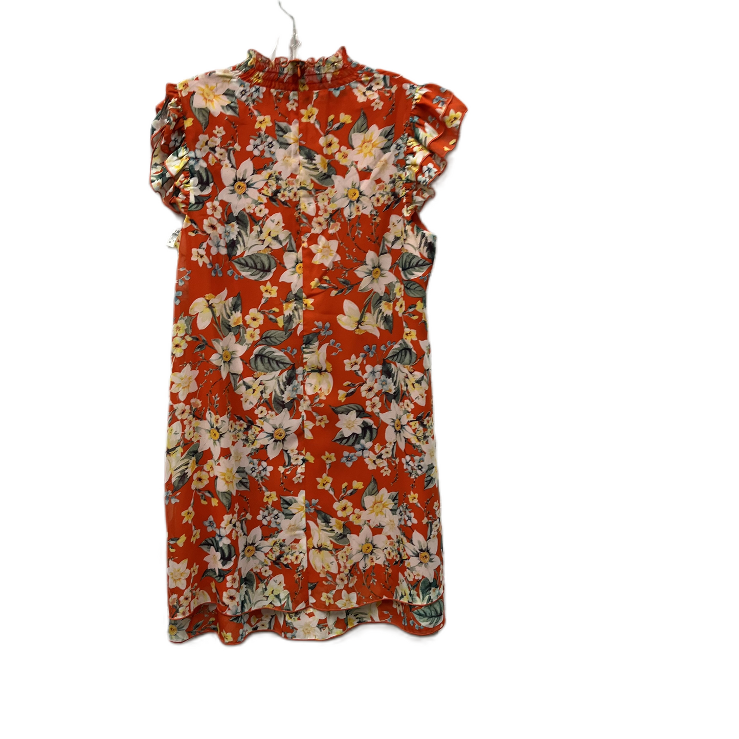 Dress Casual Short By Eliza J In Orange, Size: Xl