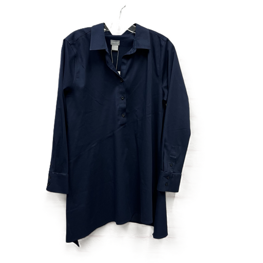 Top Long Sleeve By Chicos In Navy, Size: L