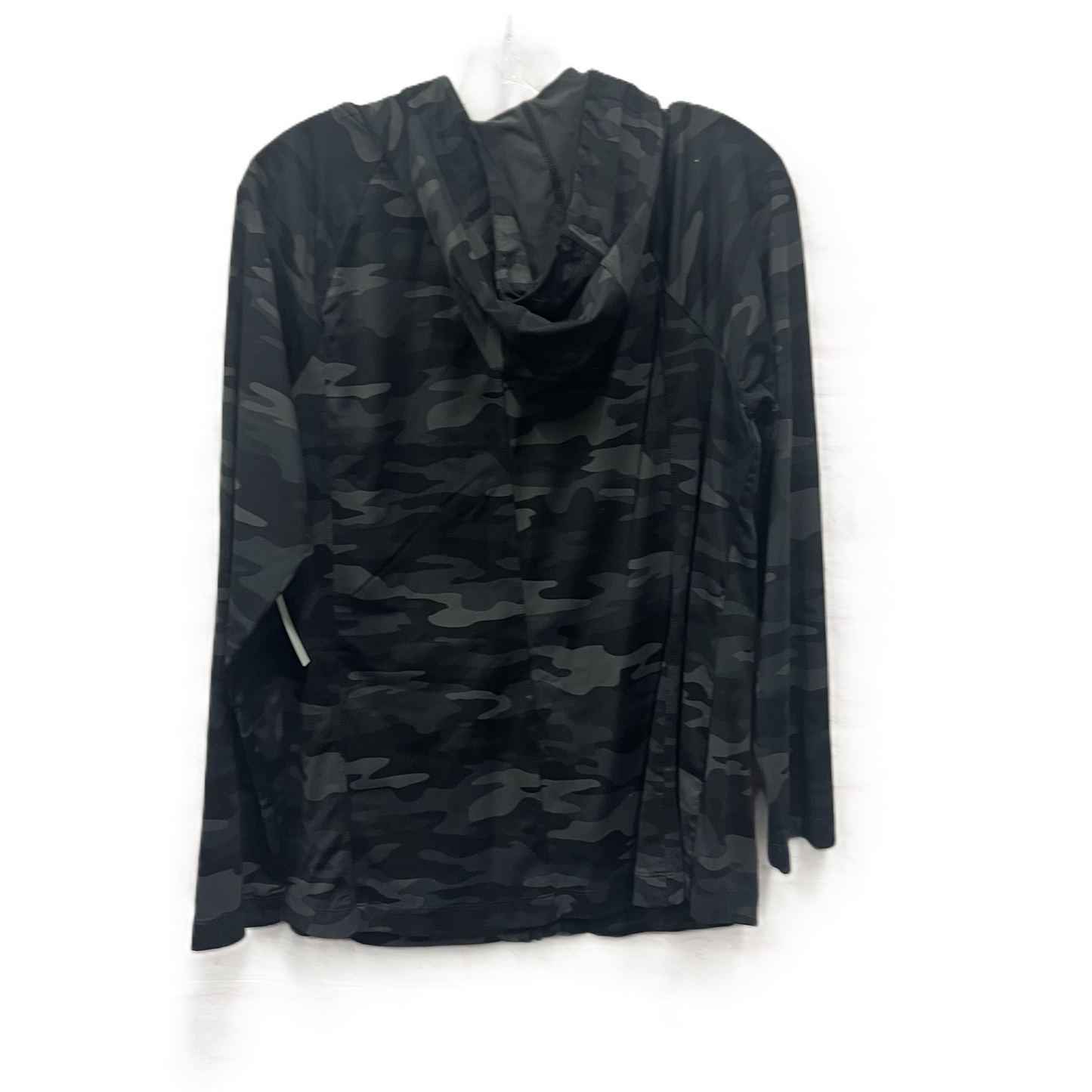 Athletic Jacket By J. Jill In Camouflage Print, Size: L