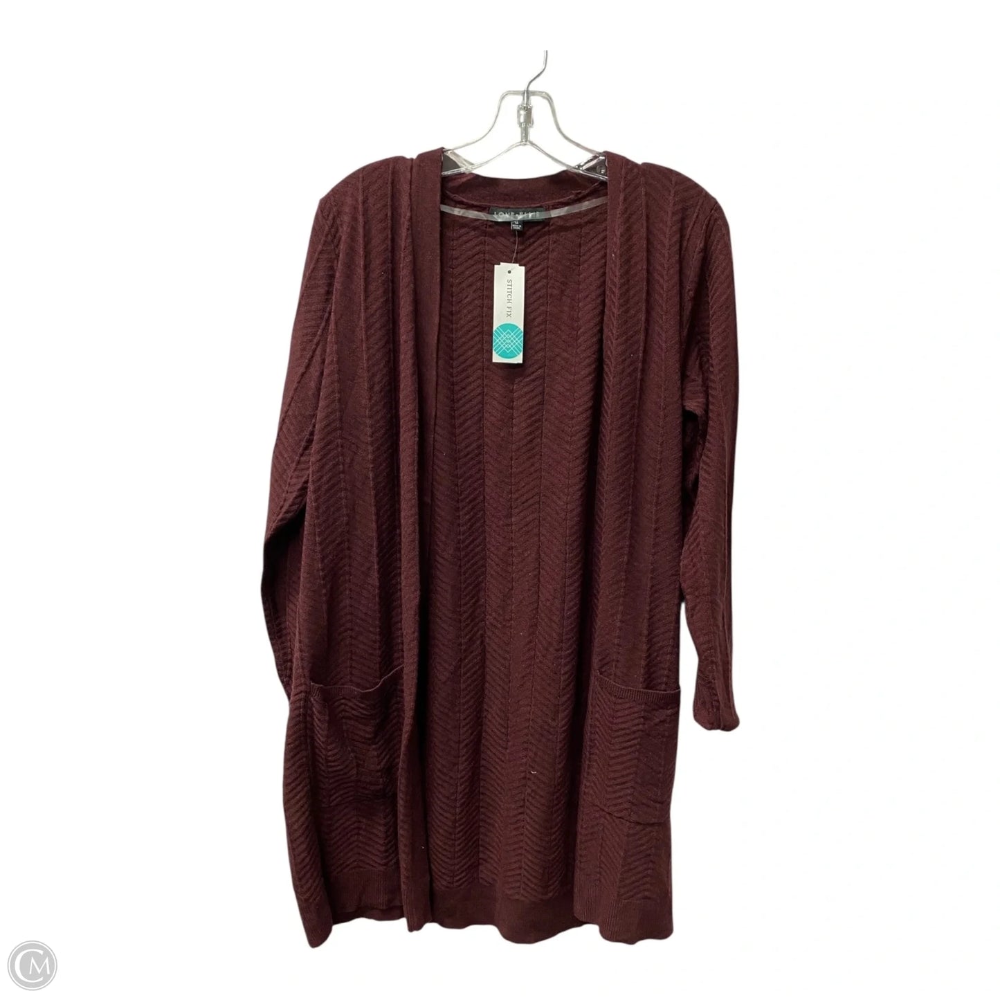 Sweater Cardigan By Cme In Purple, Size: M