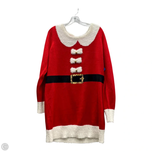 Dress Casual Short By United States Sweaters In Red & White, Size: L