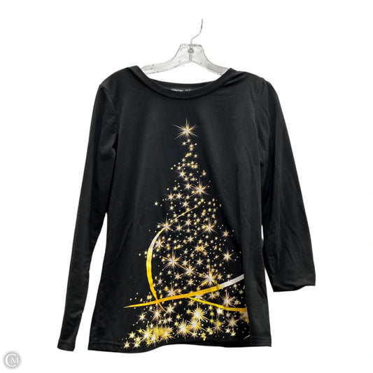 Top Long Sleeve By Noracora In Black, Size: S