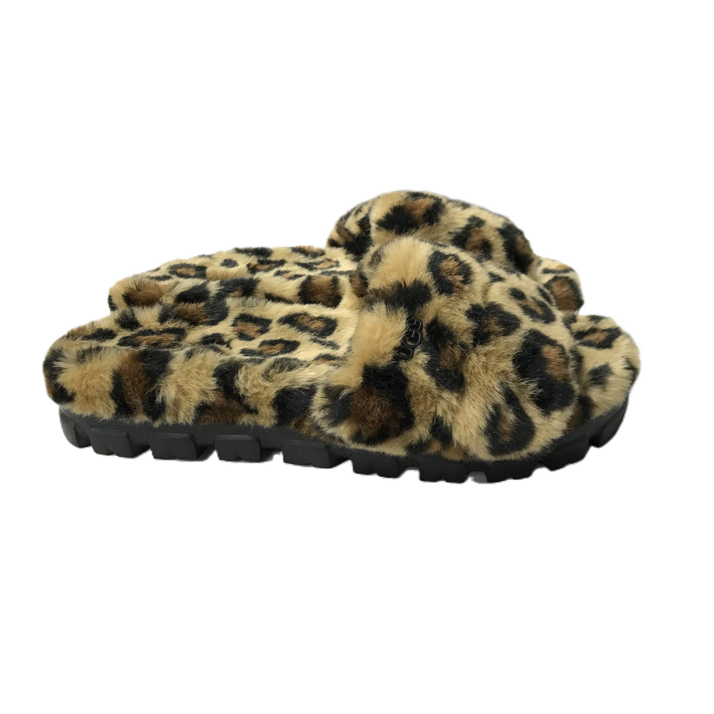 Animal Print Sandals Flats By Ugg, Size: 9