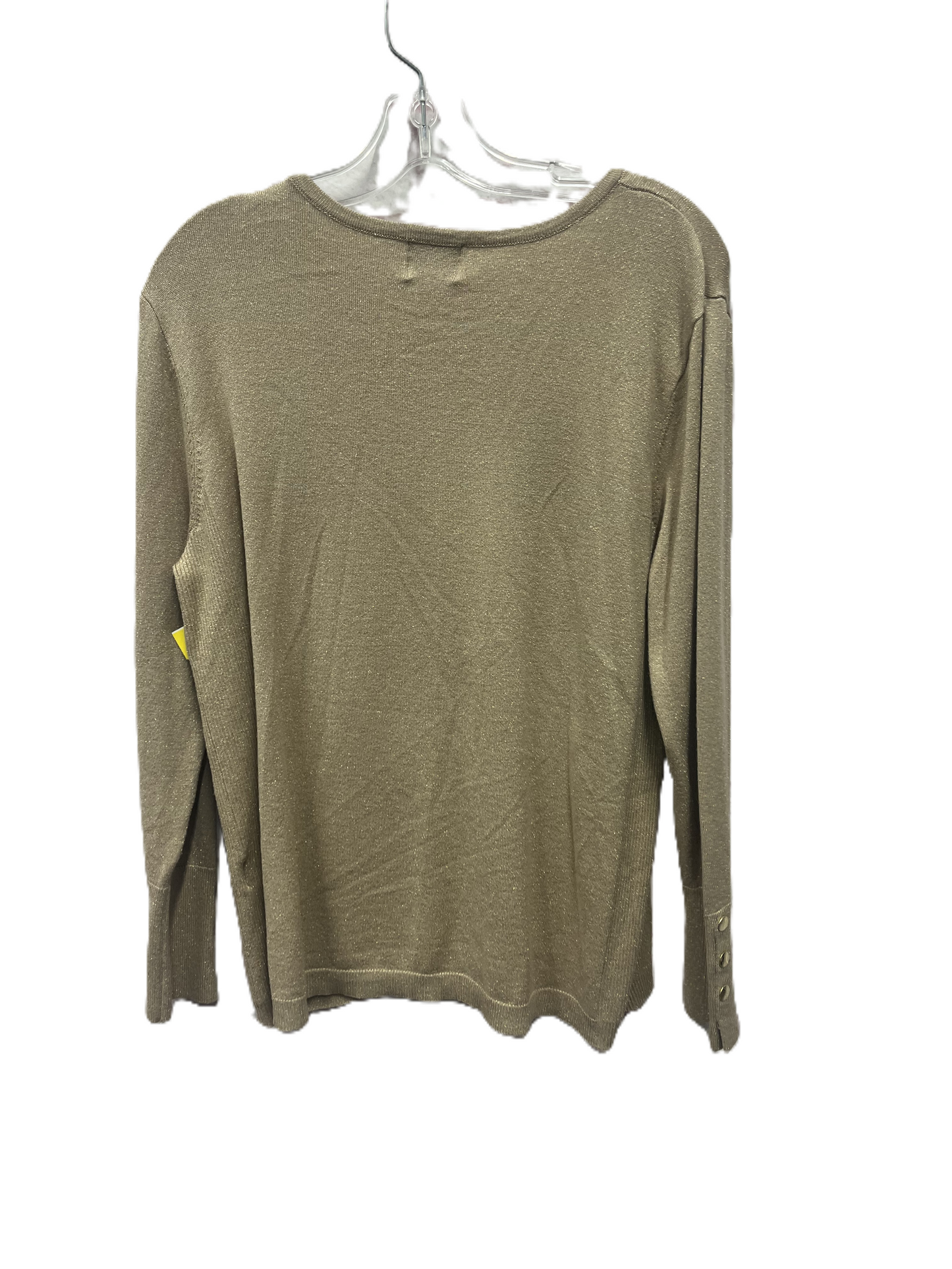 Top Long Sleeve By collection In Tan, Size: L