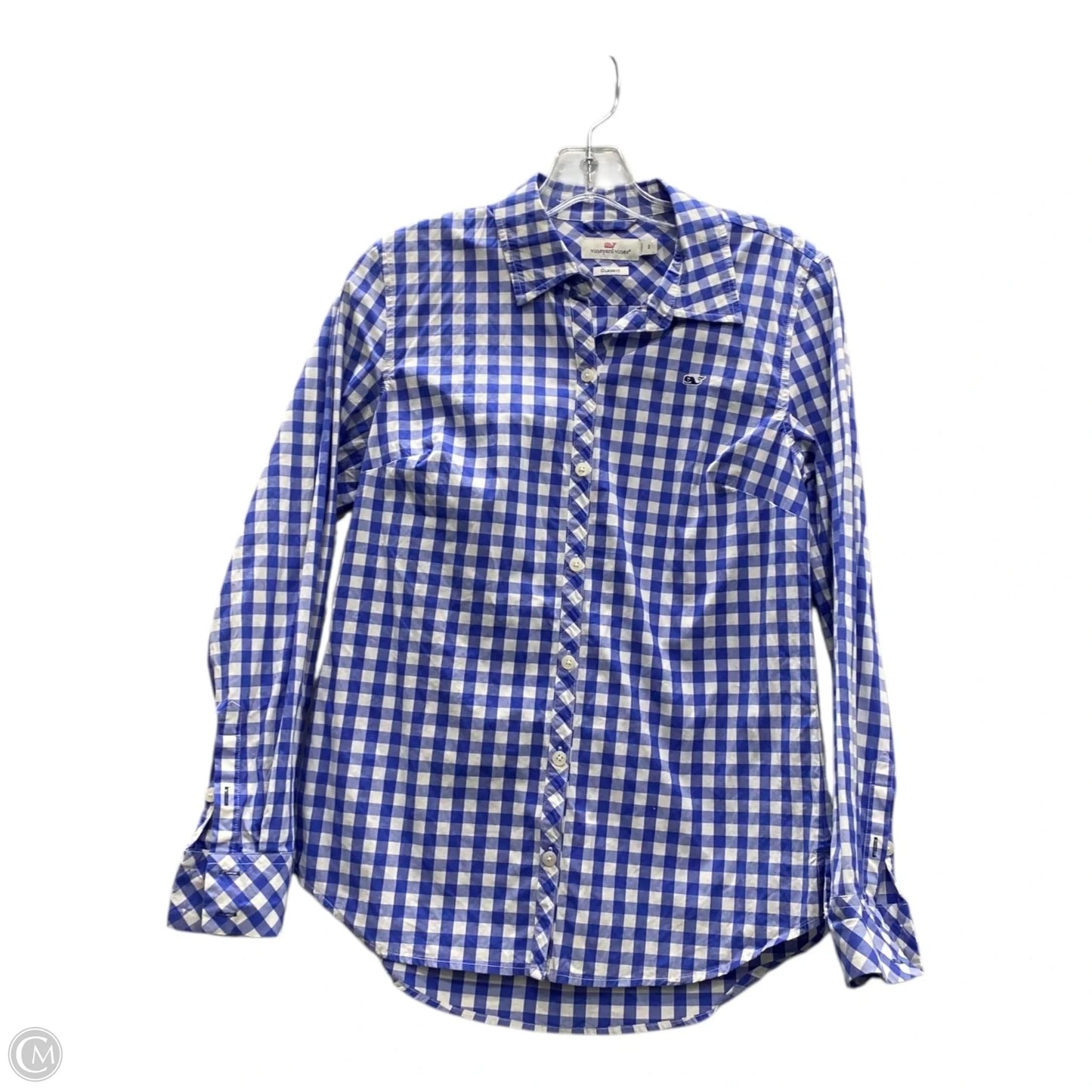 Top Long Sleeve By Vineyard Vines In Blue, Size: Xs