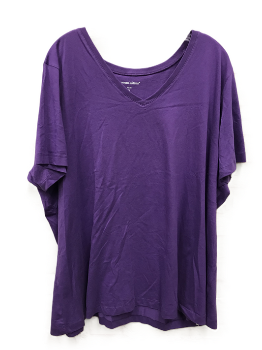 Top Short Sleeve Basic By Woman Within  Size: 2x