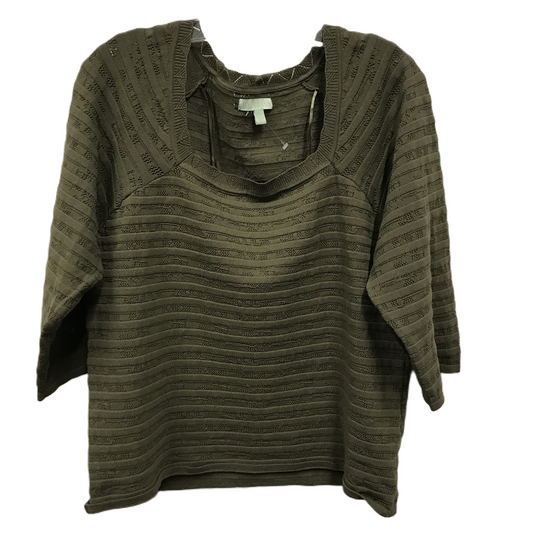 Green Top Long Sleeve By ryegrass, Size: Xxl