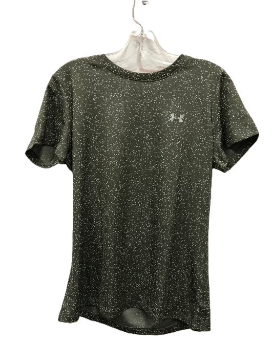 Green Athletic Top Short Sleeve By Under Armour, Size: M