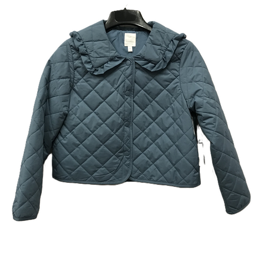 Jacket Puffer & Quilted By Lc Lauren Conrad In Blue, Size: M