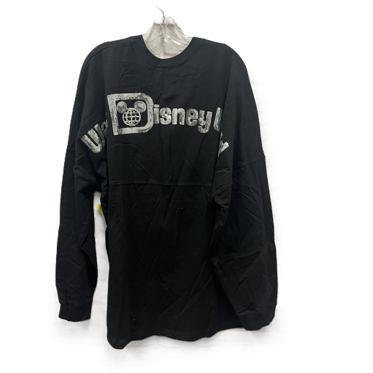 Athletic Top Long Sleeve Crewneck By Disney Store In Black, Size: 1x