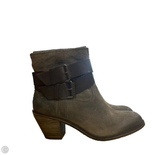 Boots Ankle Heels By Ash In Brown, Size: 7.5