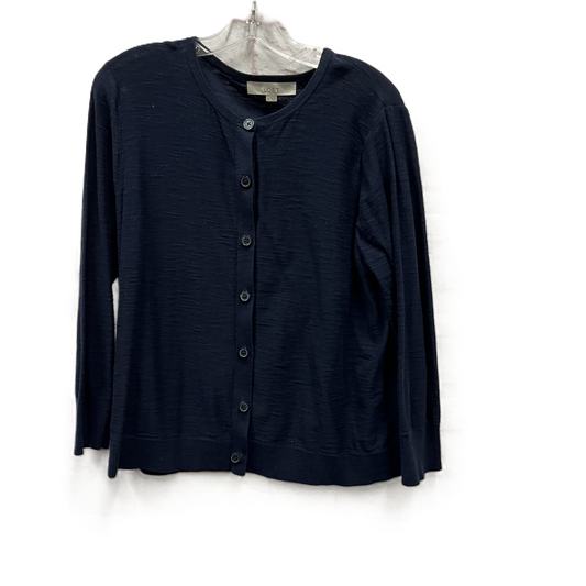 Cardigan By Loft In Navy, Size: Xl