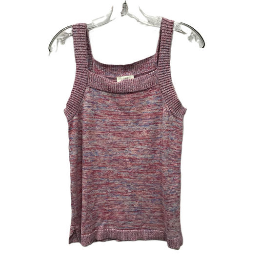 Pink & Purple Top Sleeveless By Loft, Size: M