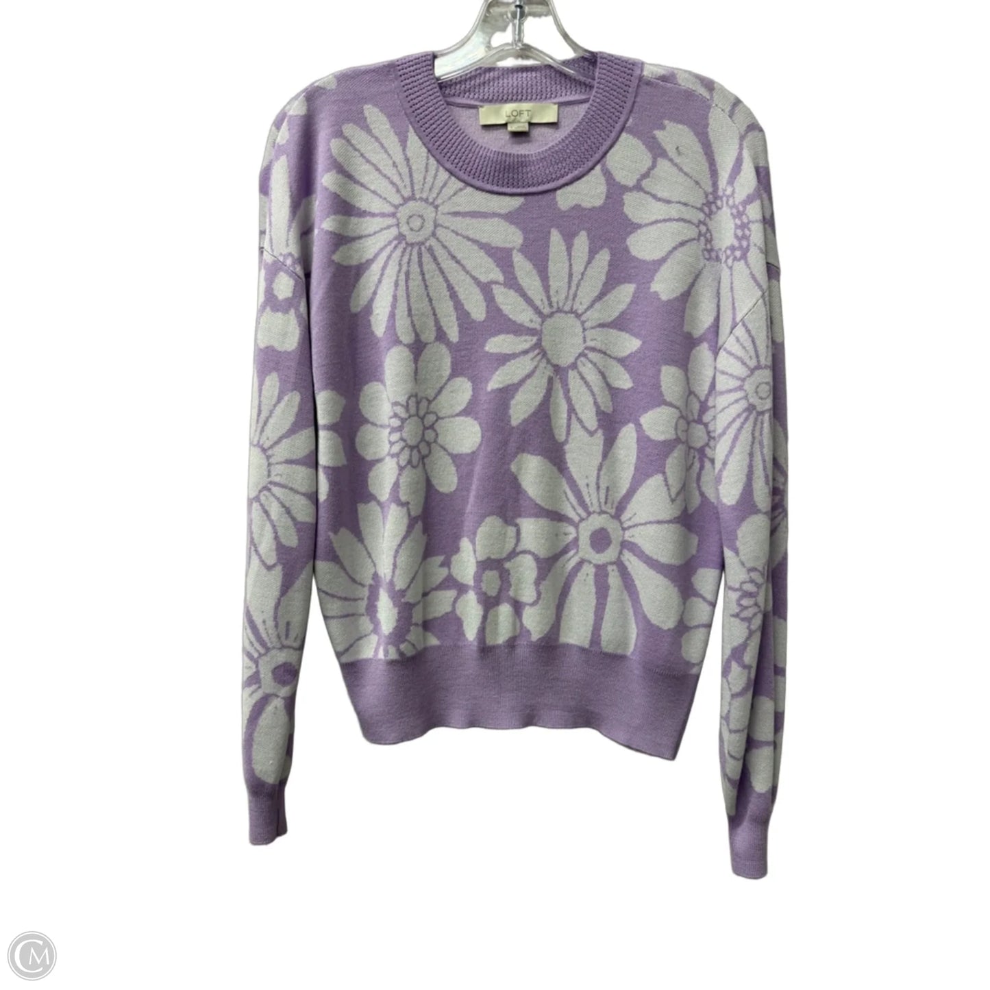 Sweater By Loft In Purple, Size: S