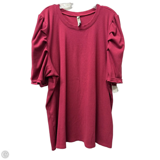 Top Short Sleeve By Torrid In Maroon