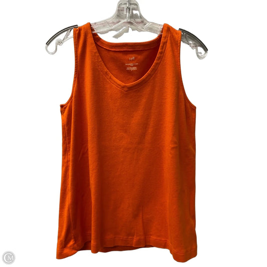 Top Sleeveless Basic By J. Jill In Orange, Size: S