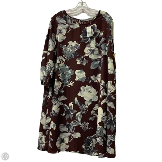 Dress Casual Short By mia Tess In Brown, Size: Xl