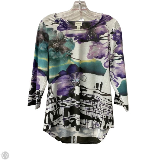 Top Long Sleeve By Chicos In Purple, Size: S