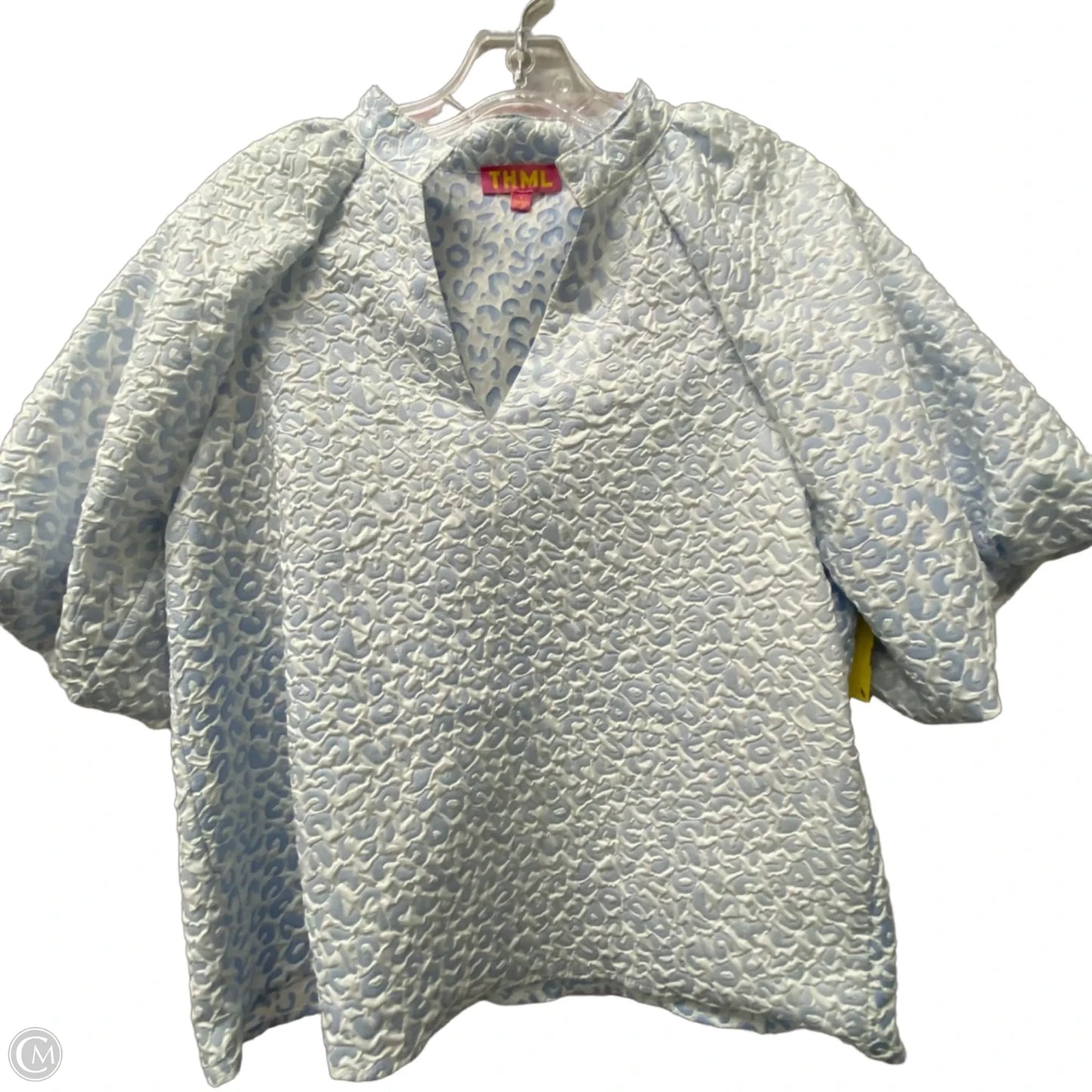 Top Short Sleeve By Thml In Blue, Size: L