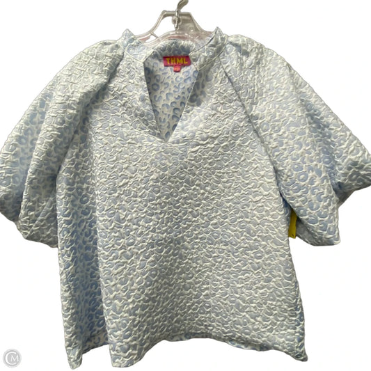 Top Short Sleeve By Thml In Blue, Size: L