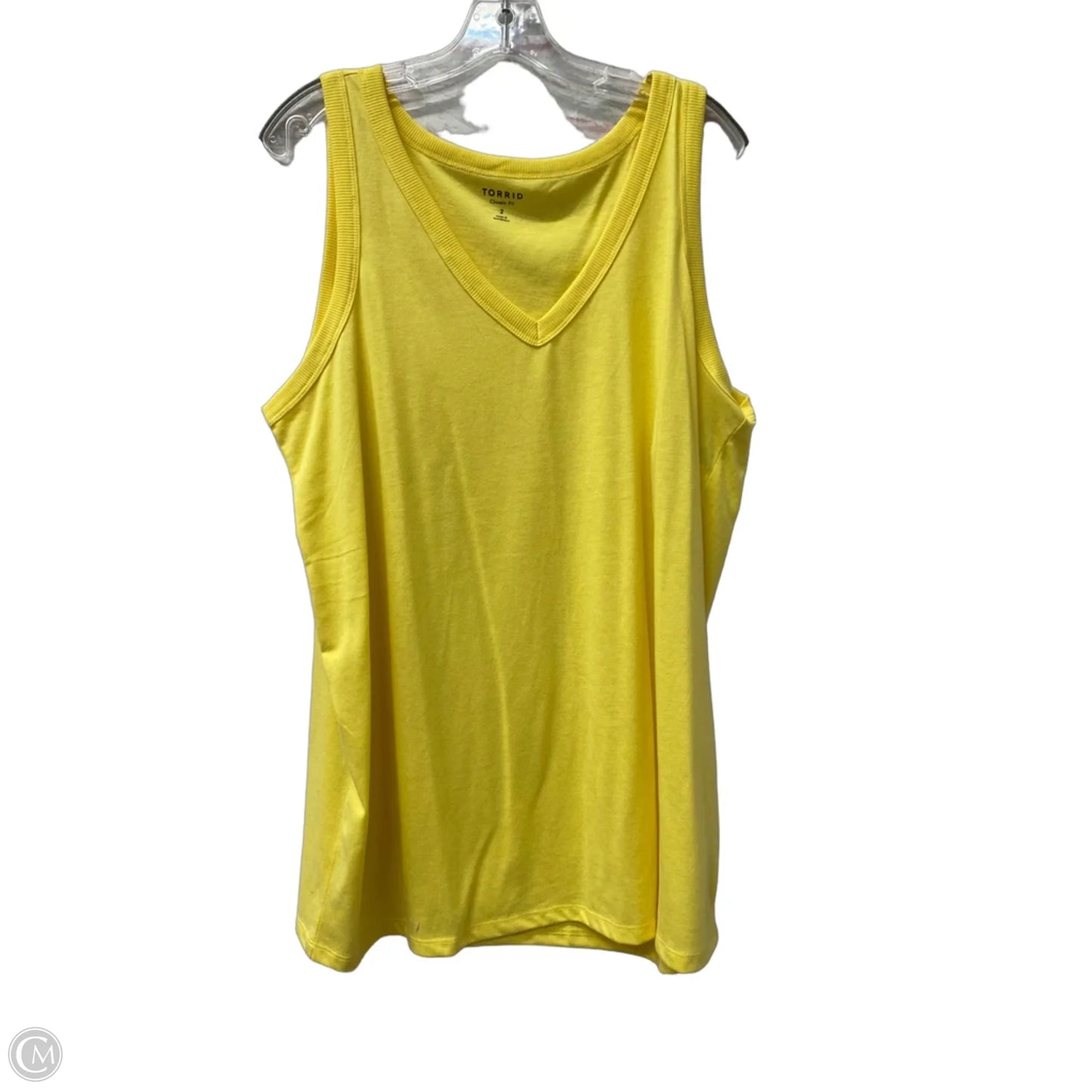 Top Sleeveless Basic By Torrid In Yellow, Size: 2x