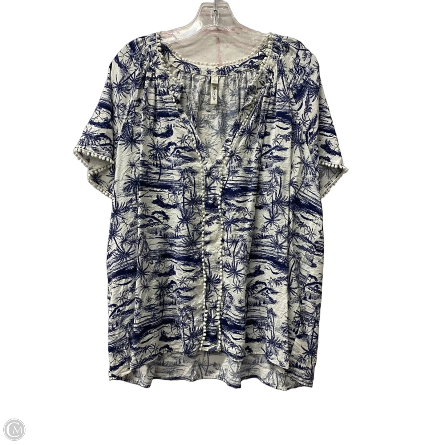 Top Short Sleeve By Torrid In Blue, Size: 2x