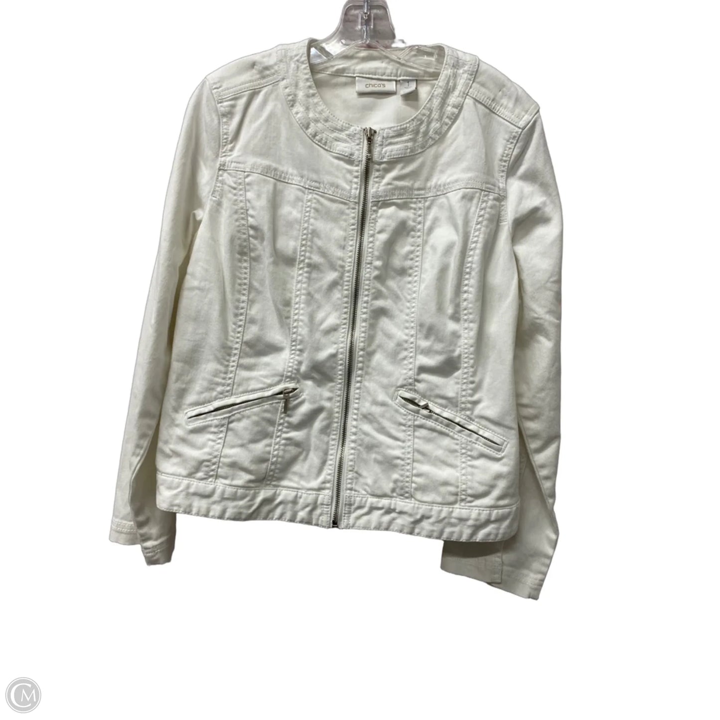 Jacket Other By Chicos In White, Size: M
