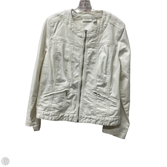 Jacket Other By Chicos In White, Size: M