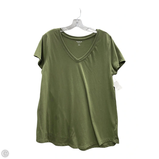 Top Short Sleeve Basic By Torrid In Green, Size: 1x