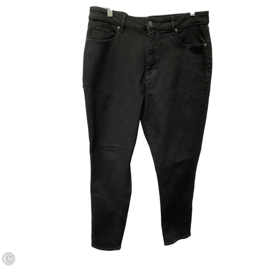 Jeans Straight By Loft In Black, Size: 14