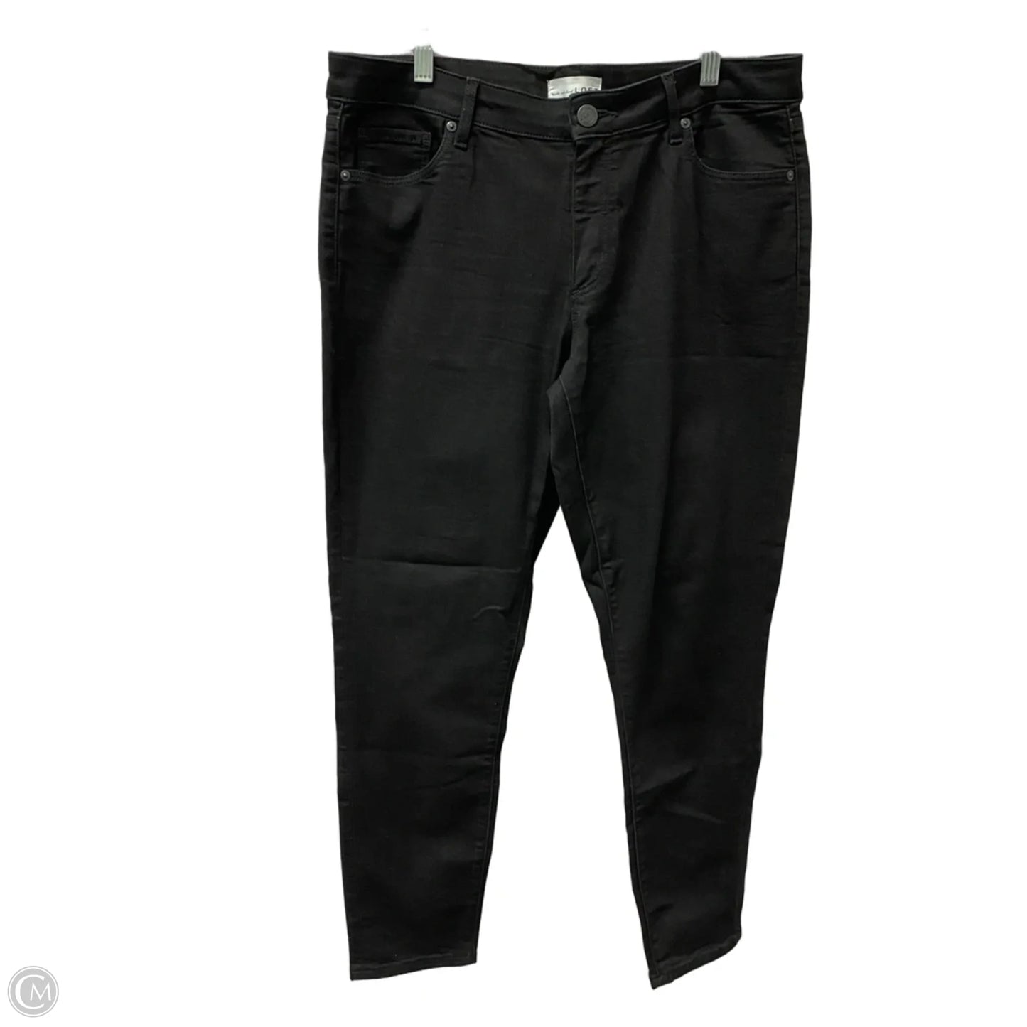 Jeans Straight By Loft In Black, Size: 14