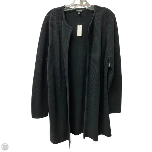 Sweater Cardigan By Talbots In Black, Size: L