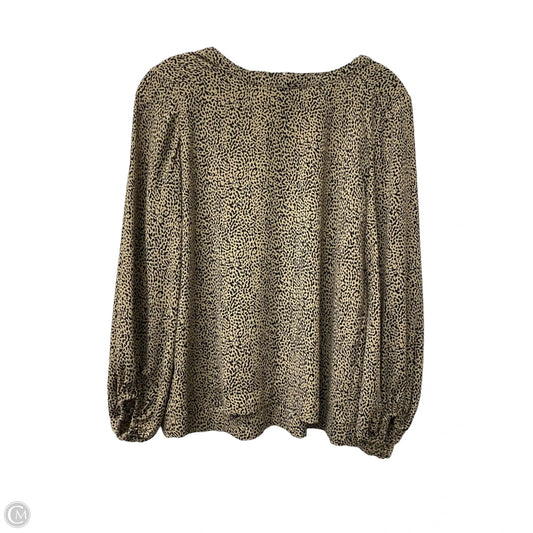 Top Long Sleeve By Loft In Brown, Size: Xs