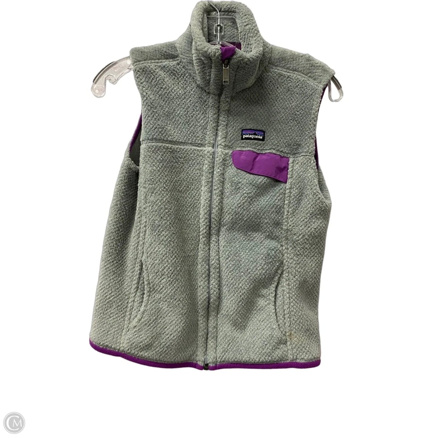 Vest Faux Fur & Sherpa By Patagonia In Grey, Size: S