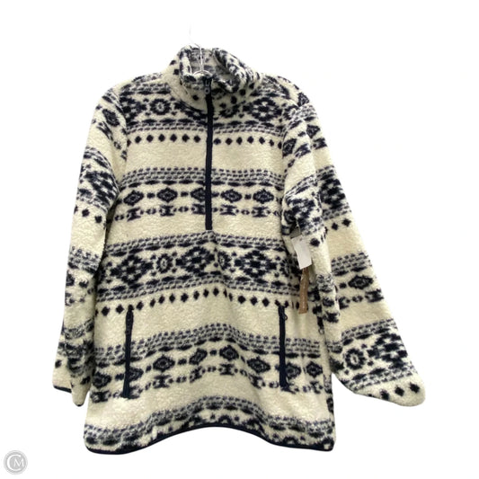 Sweatshirt Collar By vintage threads In Blue & White, Size: M