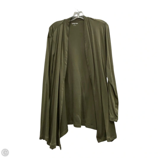 Cardigan By Lands End In Green, Size: Xl