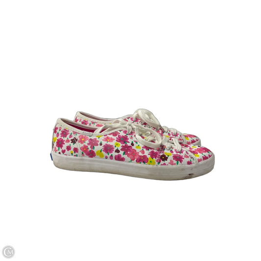 Shoes Sneakers By Keds In Pink & White, Size: 8