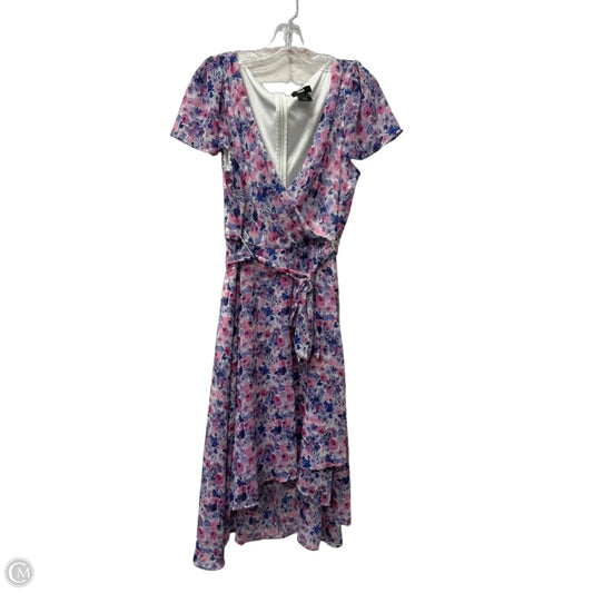 Dress Casual Midi By Dkny In Purple, Size: L