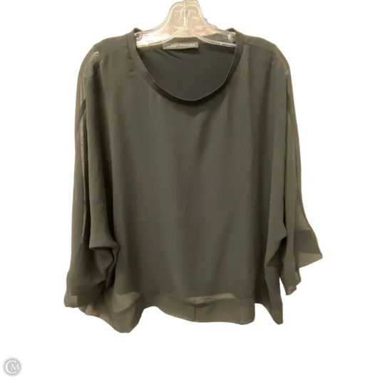 Top Long Sleeve By Zara In Black, Size: M