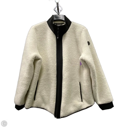 Jacket Faux Fur & Sherpa By Talbots In White, Size: Xl