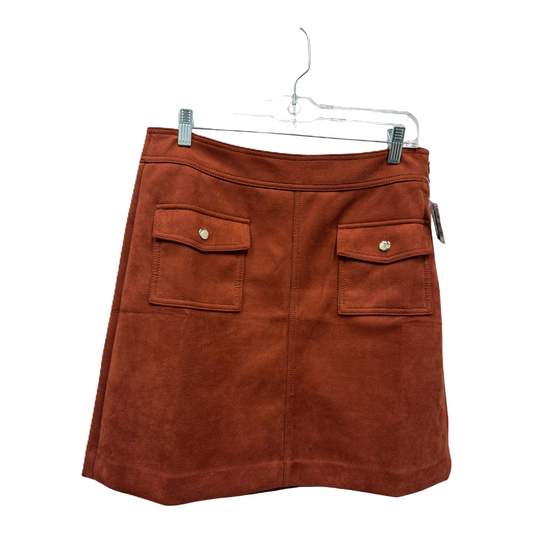 Orange Skirt Mini & Short By Loft, Size: 10