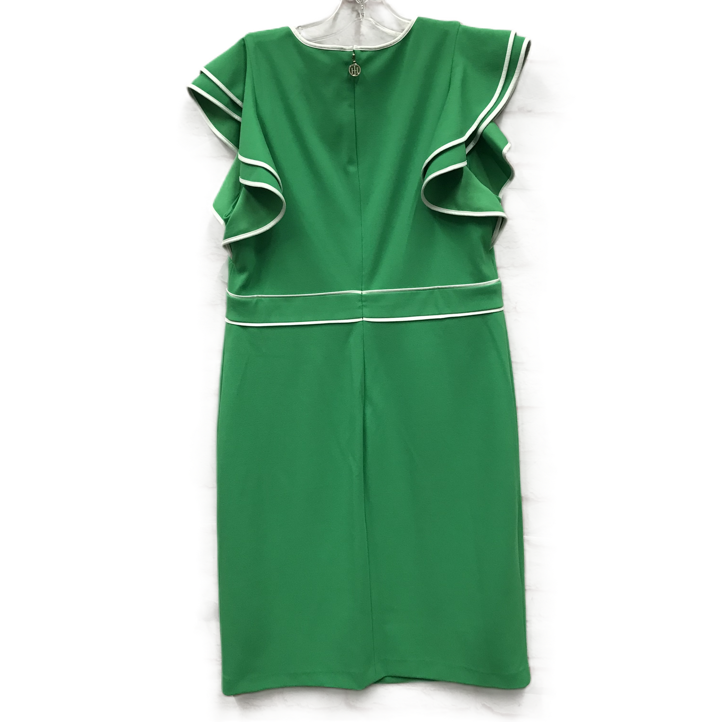 Dress Casual Midi By Tommy Hilfiger In Green, Size: 12