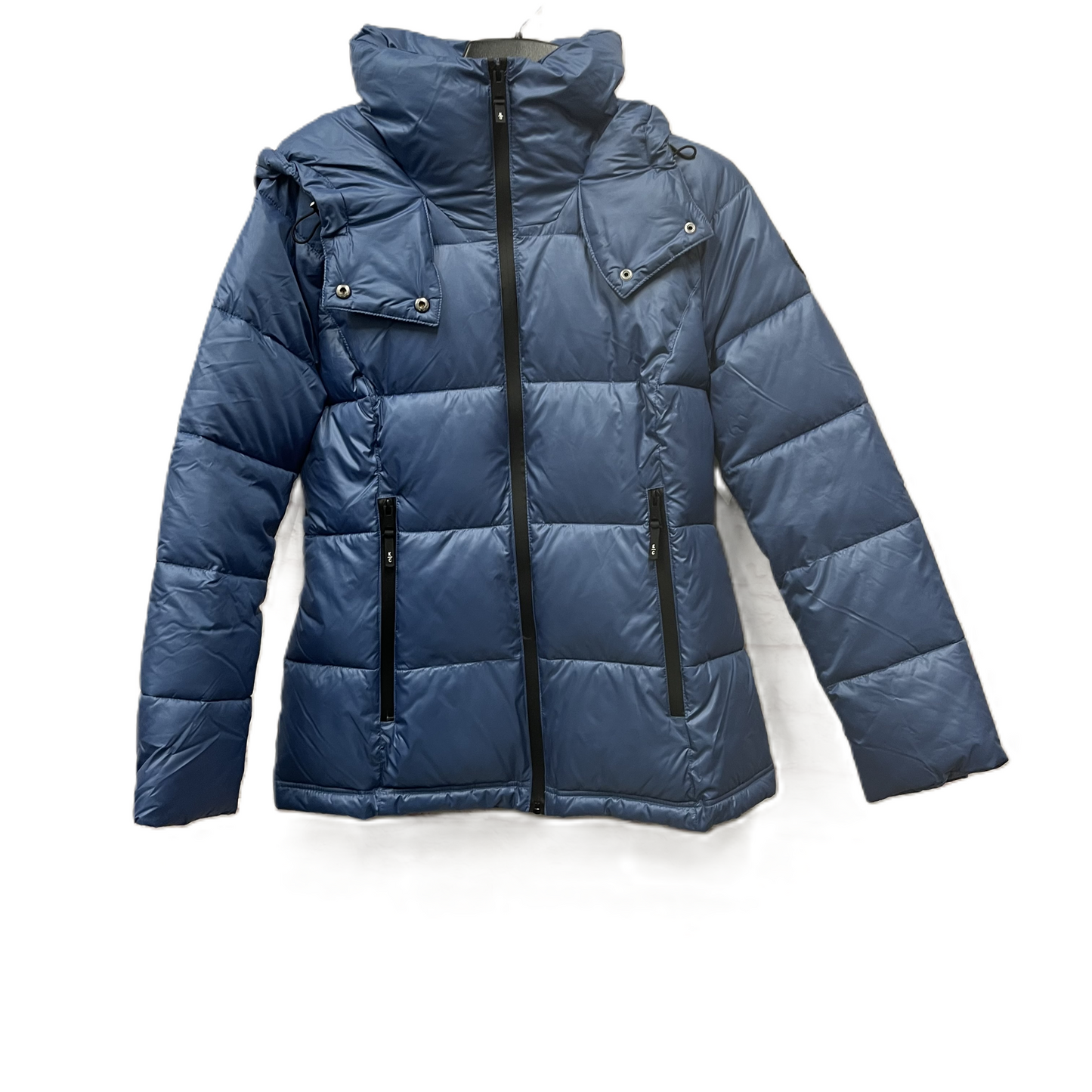 Coat Puffer & Quilted By Kenneth Cole In Blue, Size: M