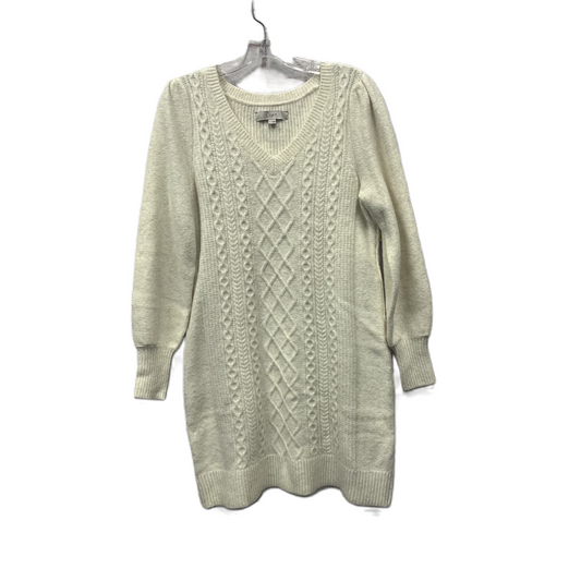 Dress Sweater By Loft In Ivory, Size: S