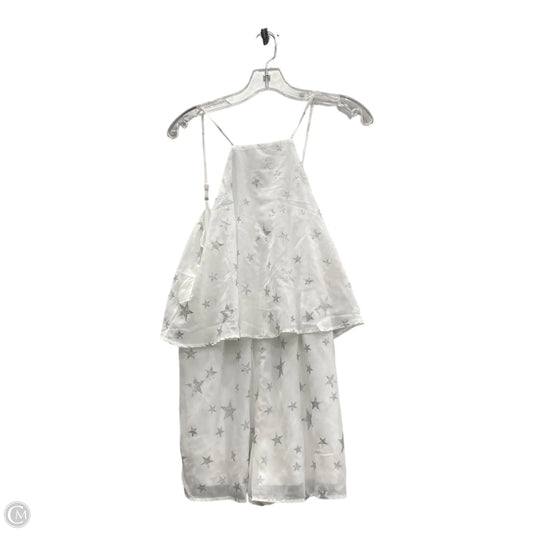 Romper By Pink Lily In White, Size: L