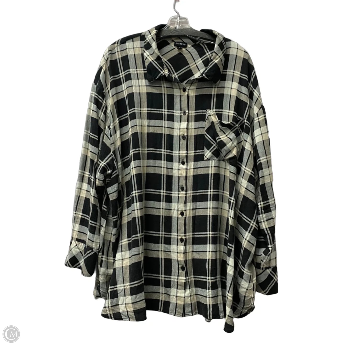 Top Long Sleeve By Torrid In Black, Size: 4x