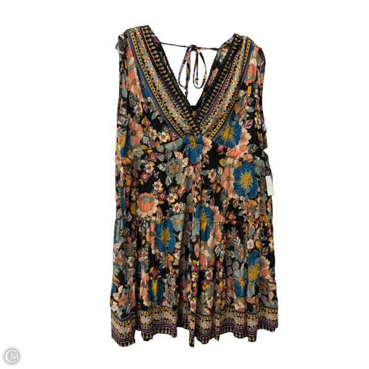 Dress Casual Short By Angie In Black & Blue, Size: Xl